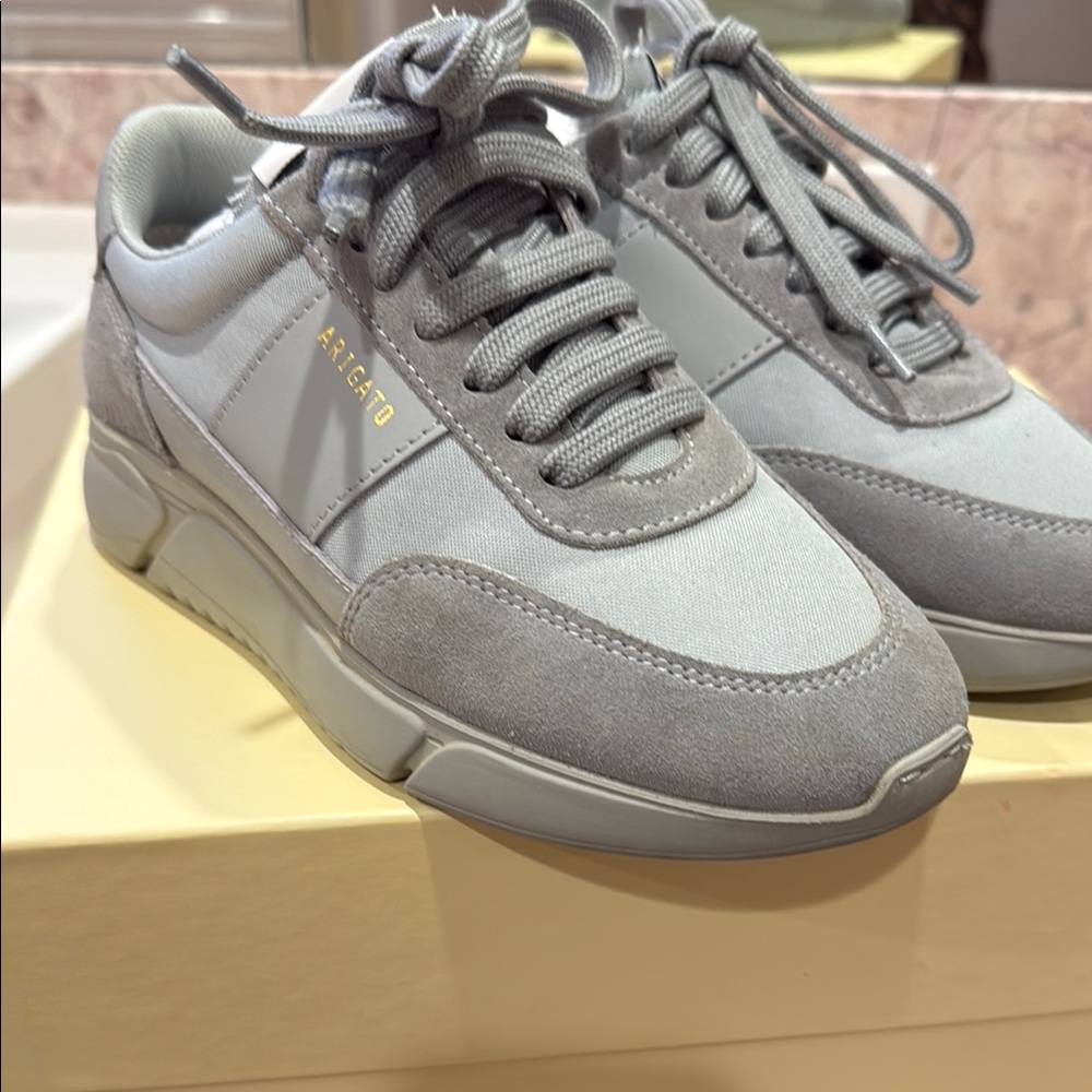 Axel Arigato Gray Sneakers Modern Minimalist Design